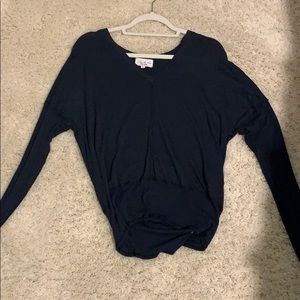 Feel the Piece Terre Jacobs navy sweater